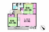 幸町西住宅間取り図103